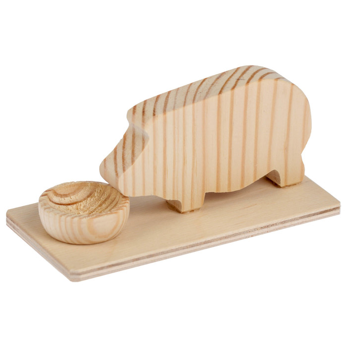 Набор заготовок для творчества «Поросёнок и миска», 5,5х11,5х6,5 см