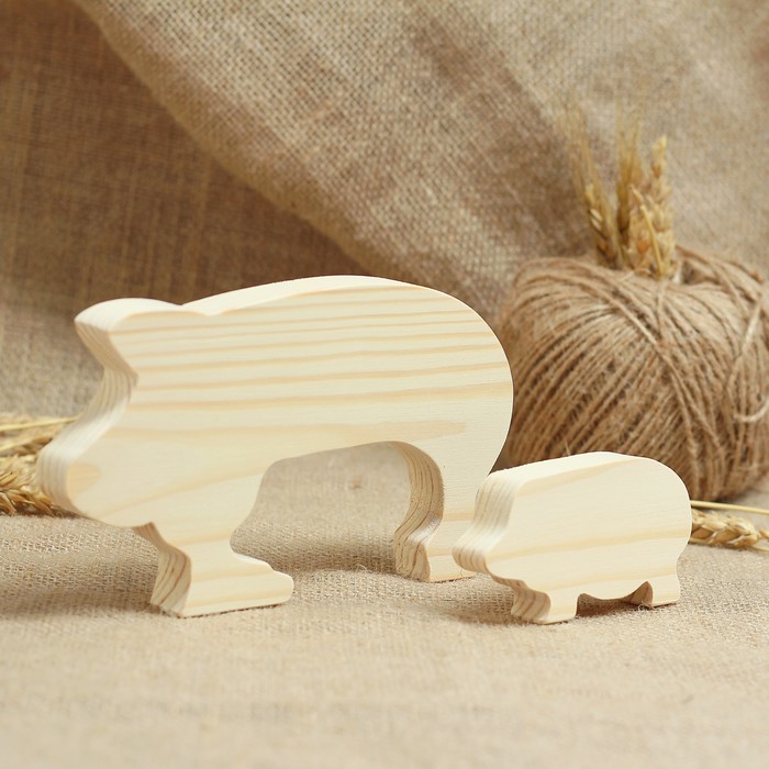 Набор заготовок для творчества «Пазл», свинья, 1,7×17,5×10 см