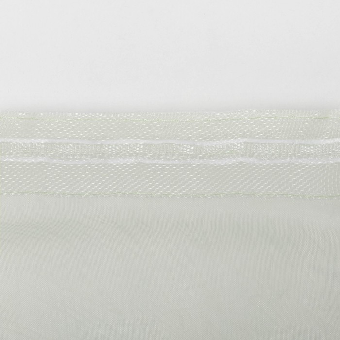 Штора Органза с тиснением 145*150 см фисташка, 100% пэ