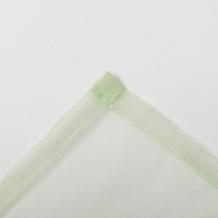 Штора Органза с тиснением 145*150 см фисташка, 100% пэ