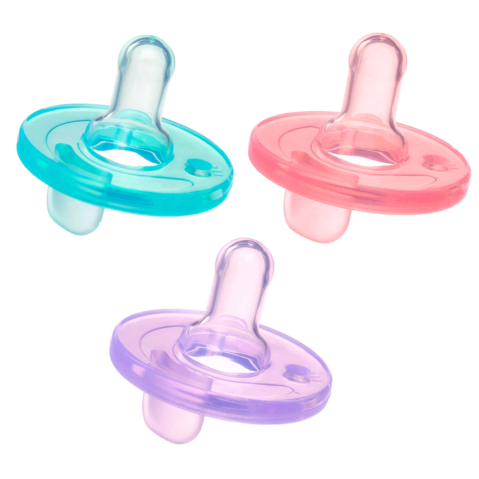 Пустышка цельносиликоновая «Малютка», от 0 мес., цвета МИКС