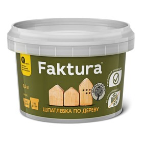 

Шпатлевка FAKTURA по дереву береза, банка 0,4 кг