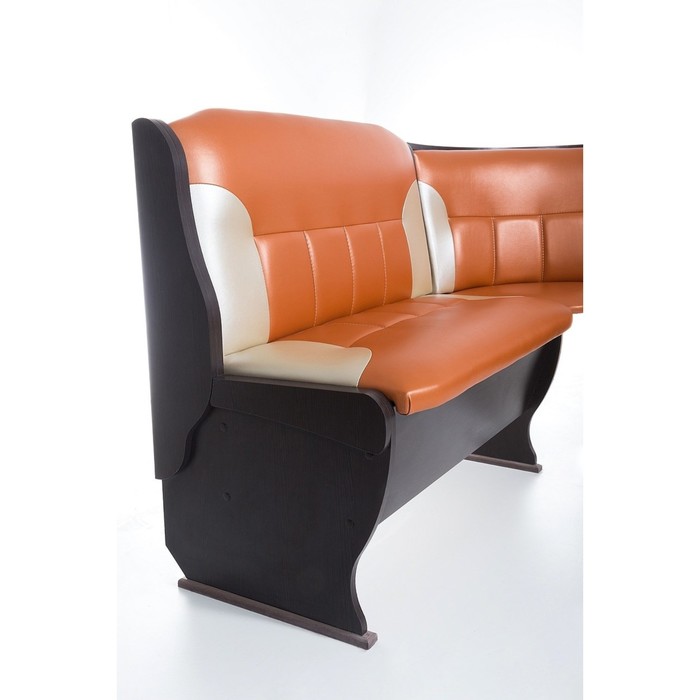 Кухонный уголок Орхидея 1500х1100х840 Венге/Оранж/Беж