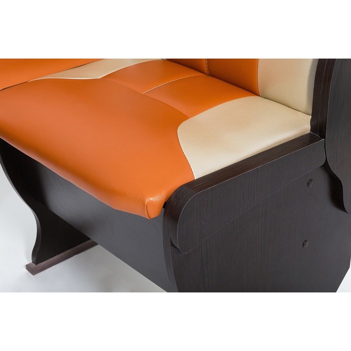 Кухонный уголок Орхидея 1500х1100х840 Венге/Оранж/Беж