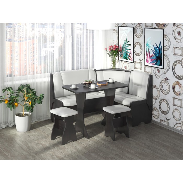 Кухонный уголок Орхидея 1500х1100х840 Венге/Милк