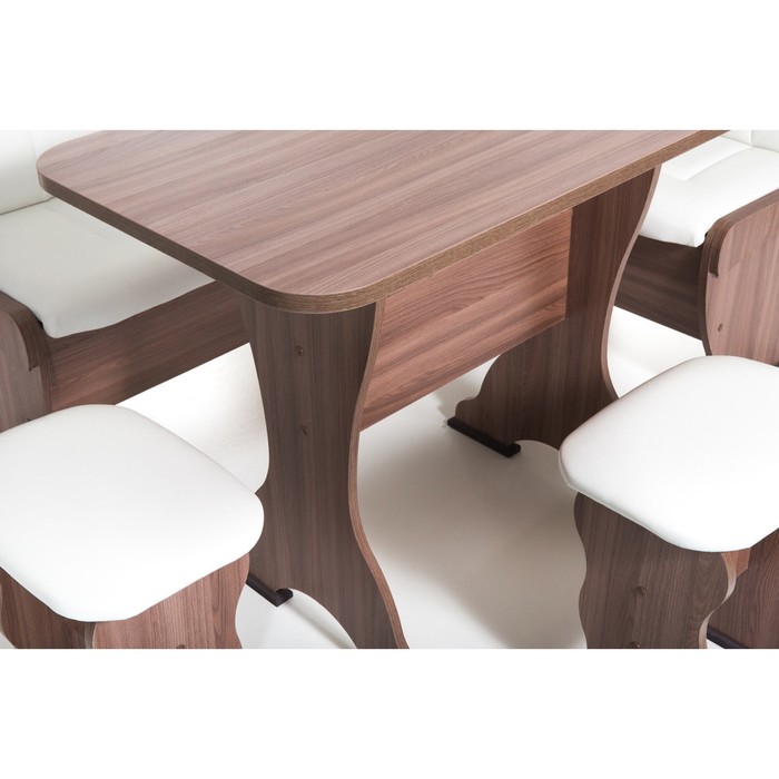 Кухонный уголок Орхидея 1500х1100х840 Ясень шимо темный/Милк