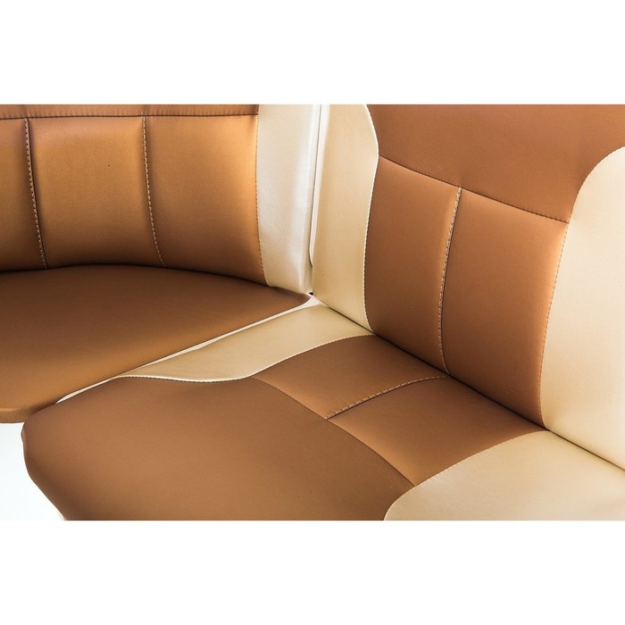 Кухонный уголок Орхидея 1500х1100х840 Ясень шимо светлый/Золото/Беж