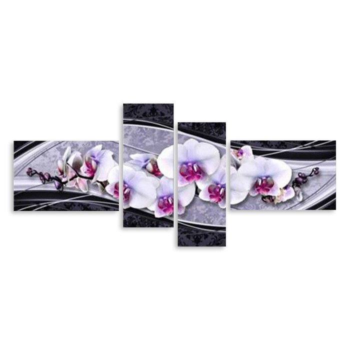 Модульная картина "Орхидеи" 150*65 см