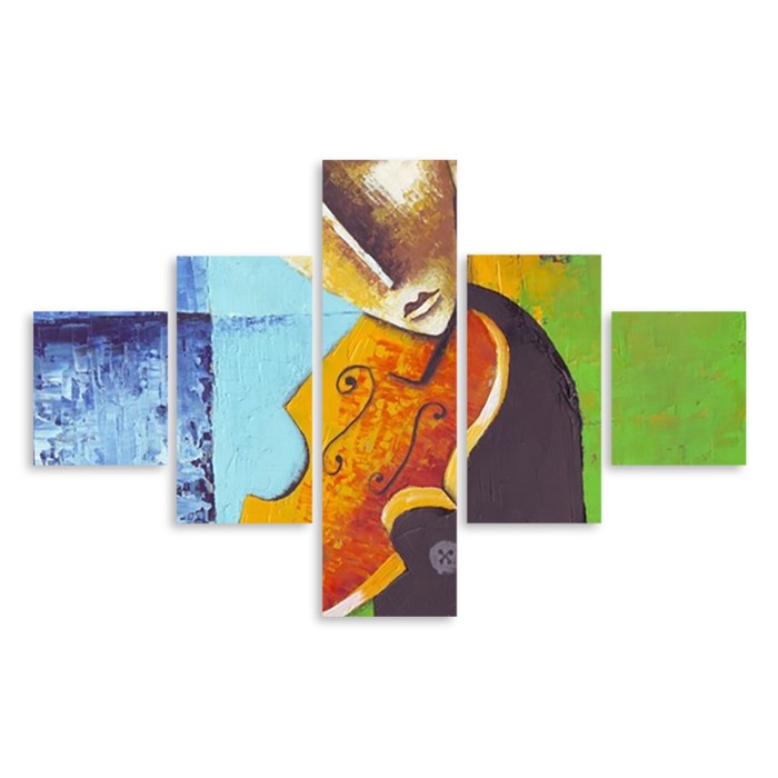Модульная картина "Скрипач" 120*73 см