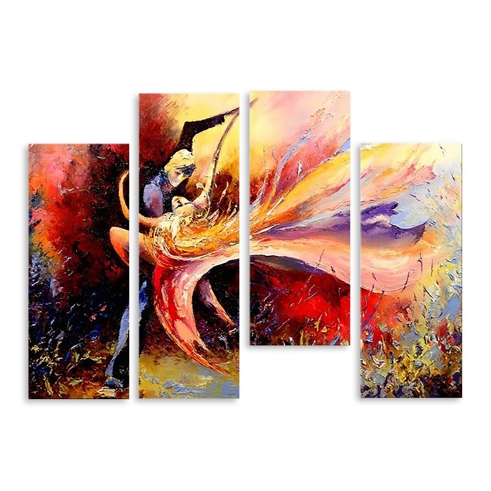 Модульная картина "Страстный пасодобль" 150*105 см