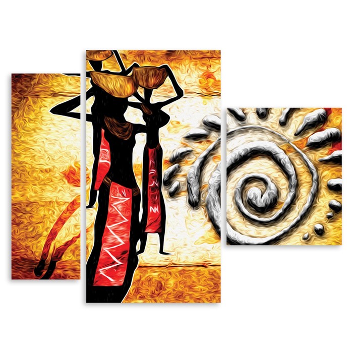 Модульная картина "Пламя" 90*68 см