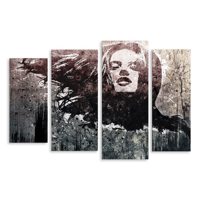 Модульная картина "Девушка" 120*79 см