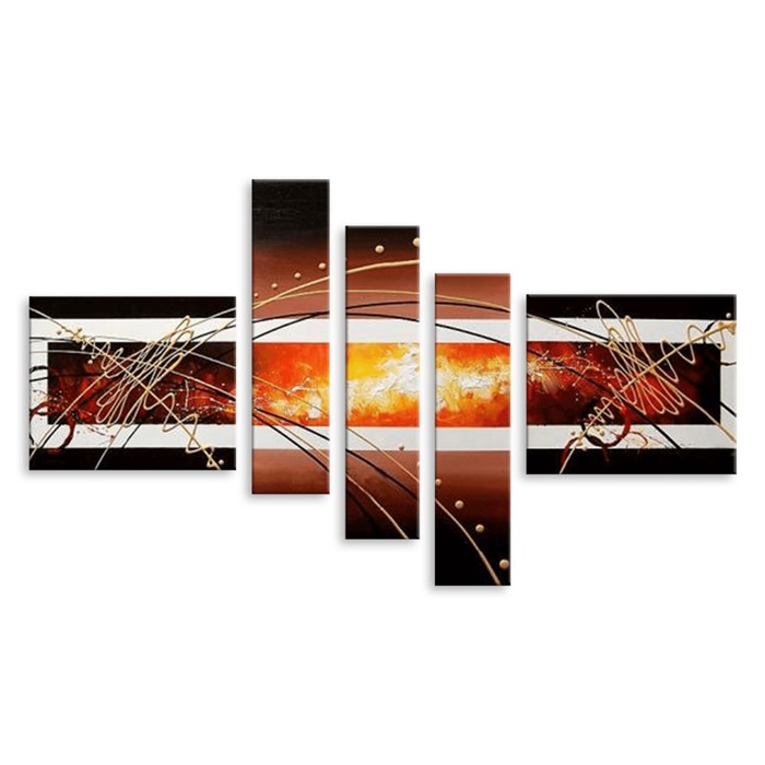 Модульная картина "Яркий орнамент" 90*51 см