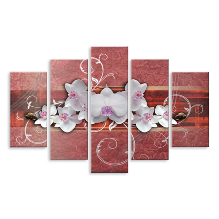 Модульная картина "Орхидеи" 120*73 см