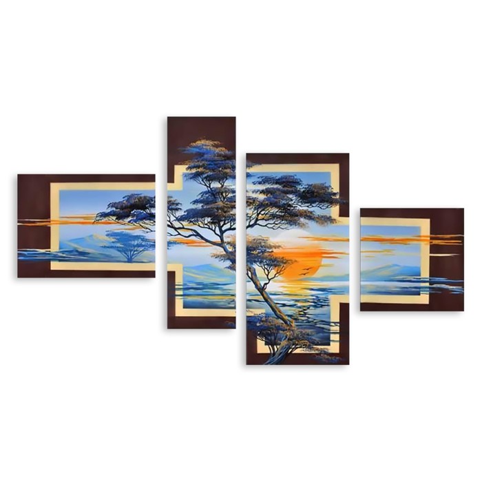 Модульная картина "Летний день" 150*83 см