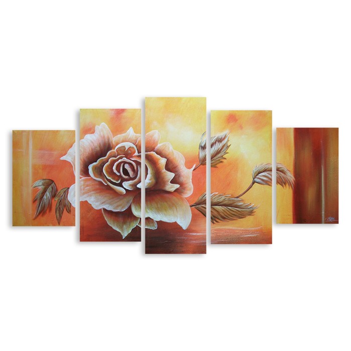 Модульная картина "Роза" 150*68 см