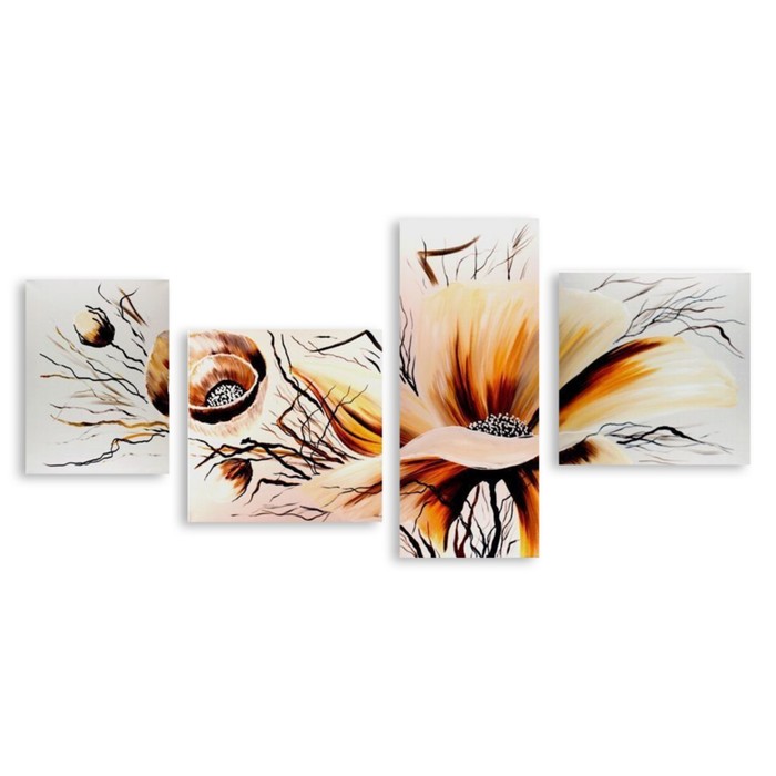 Модульная картина "Цветок" 120*57 см