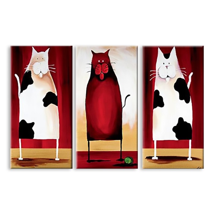 Модульная картина "Коты" 120*76 см