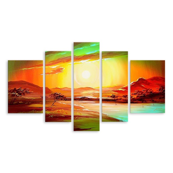 Модульная картина "Восход" 90*49 см