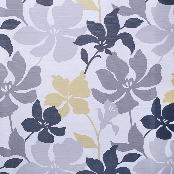 Штора для ванной "Цветочный мотив", 180х180 см, полиэстер