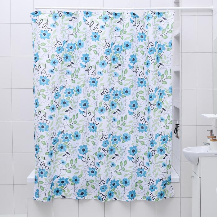 Штора для ванной "Лютики", 180х180 см, полиэстер