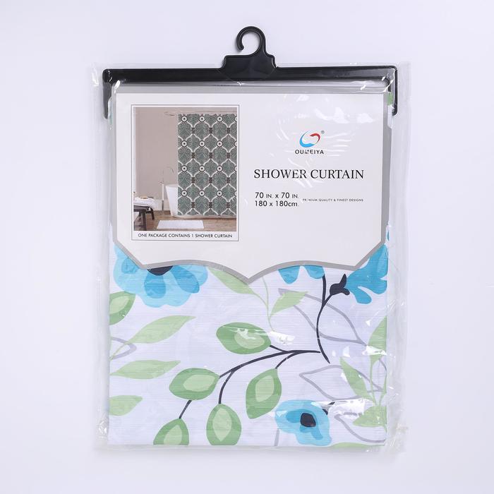 Штора для ванной "Лютики", 180х180 см, полиэстер