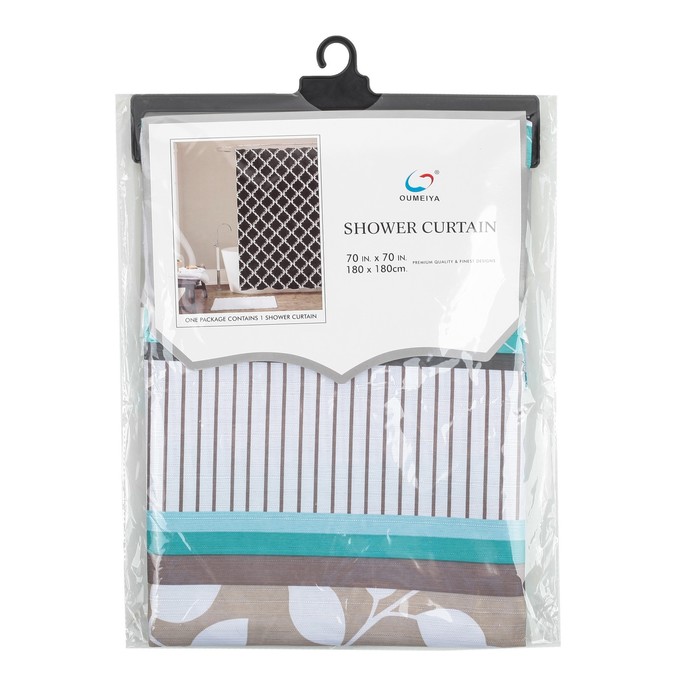 Штора для ванной "Листья", 180х180 см, полиэстер