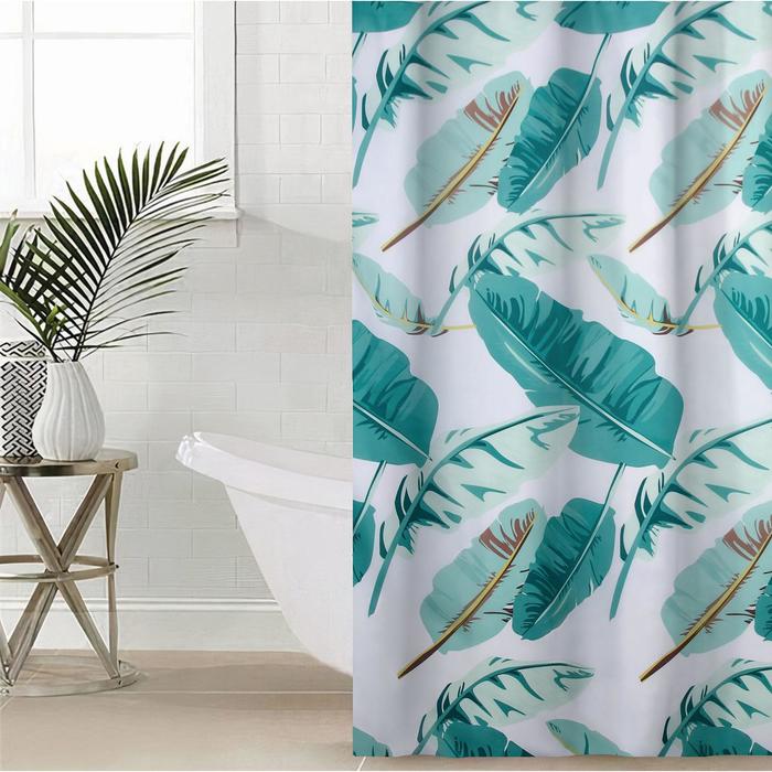 Штора для ванной "Тропики", 180х180 см, полиэстер