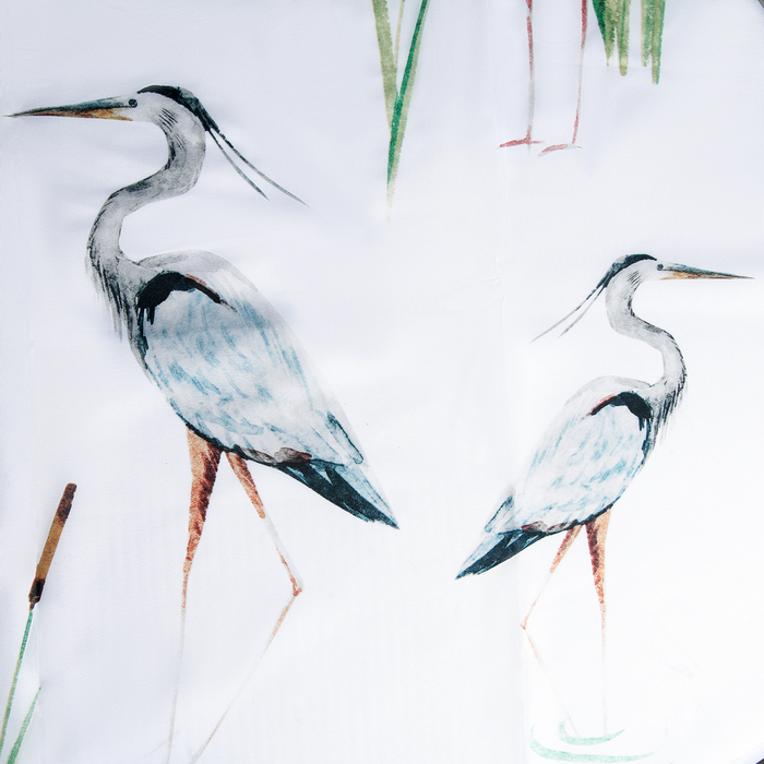 Штора для ванной "Аист", 180х180 см, полиэстер