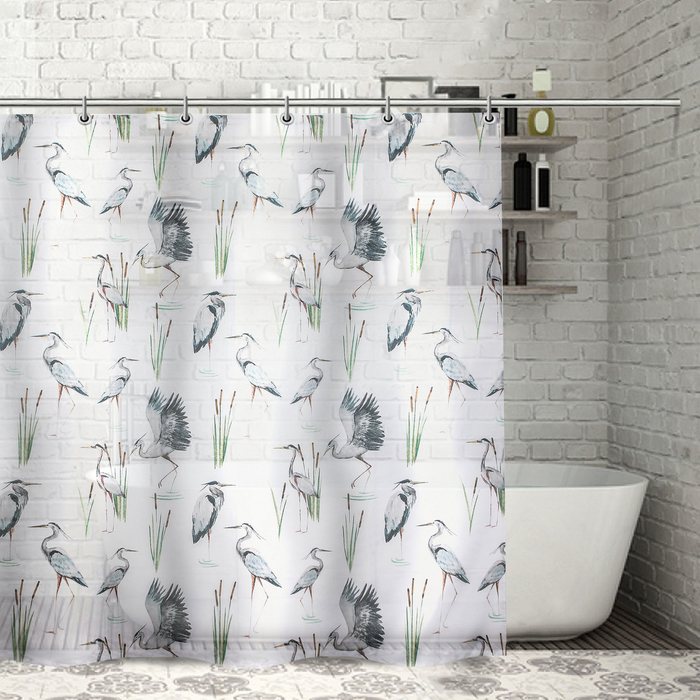 Штора для ванной "Аист", 180х180 см, полиэстер