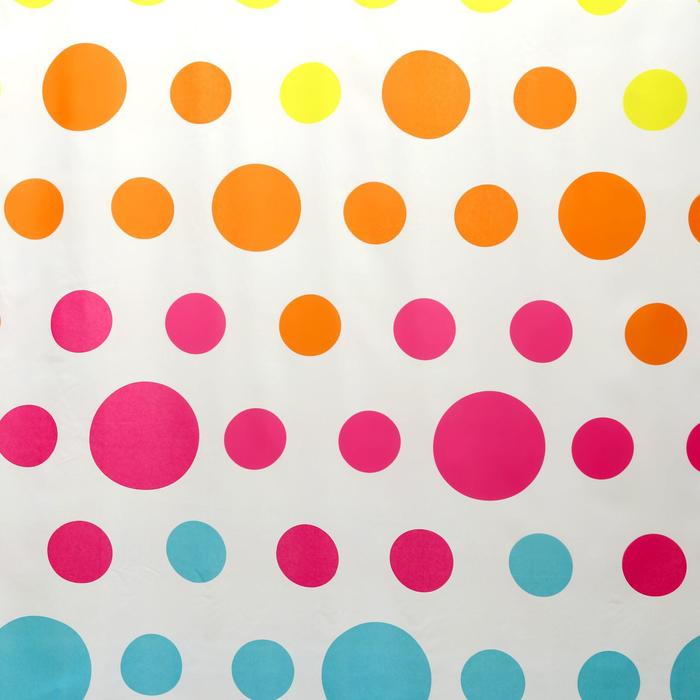 Штора для ванной "Цветное дражже", 180х180 см, полиэстер