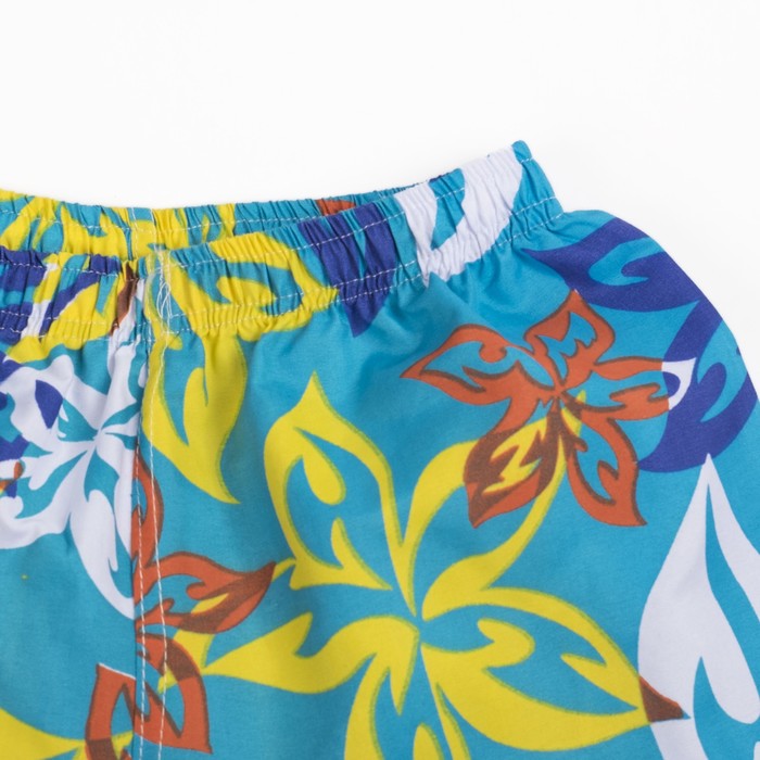 Шорты детские "Пляж", рост 122-128 см (7-8 лет), цвет бирюзовый