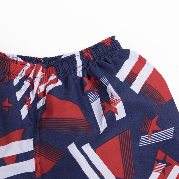 Шорты детские "Звёзды", рост 122-128 см (7-8 лет), цвет синий