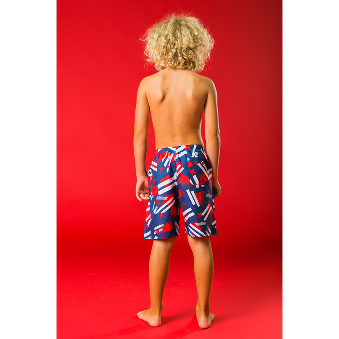 Шорты детские "Звёзды", рост 134-140 см (9-10 лет), цвет синий