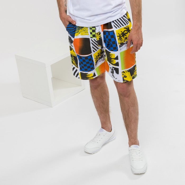 Шорты мужские "Закат", размер 48-50 (XXL), цвет оранжевый