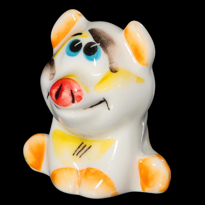 Сувенир "Хрюшка Sun_чик" фарфор, 4,5 см