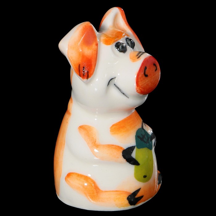 Сувенир "Хрюня" фарфор, 5 см