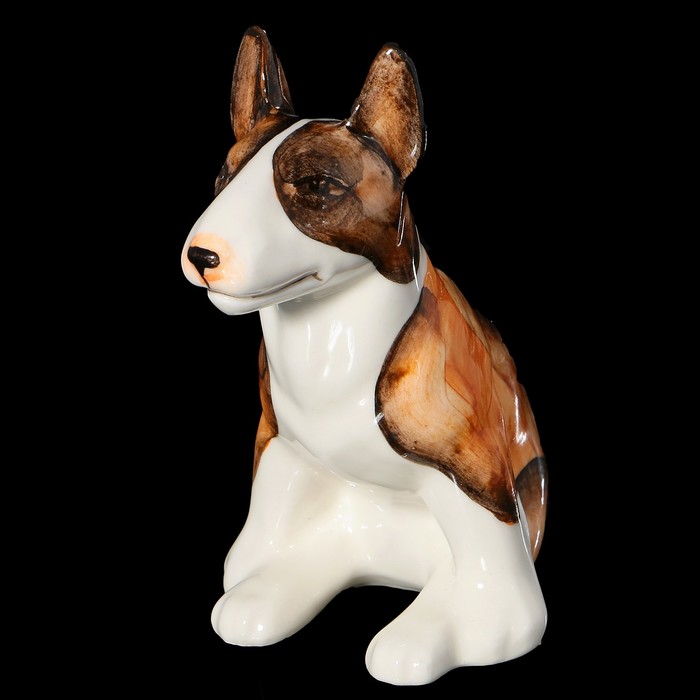 Статуэтка фарфоровая "Бультерьер. Трёхцветный"