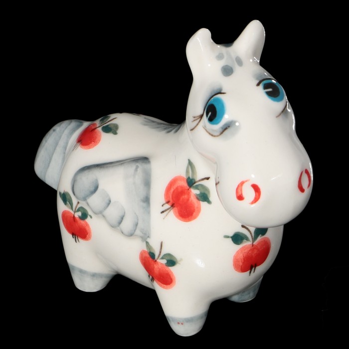 Статуэтка фарфоровая "Лошадка-Пегасик", авторская роспись, 8х5х8 см