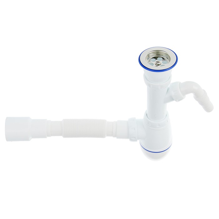 Сифон для умывальника Unicorn A320V,  1 1/2"х40, с адаптером для слива бытовой техники