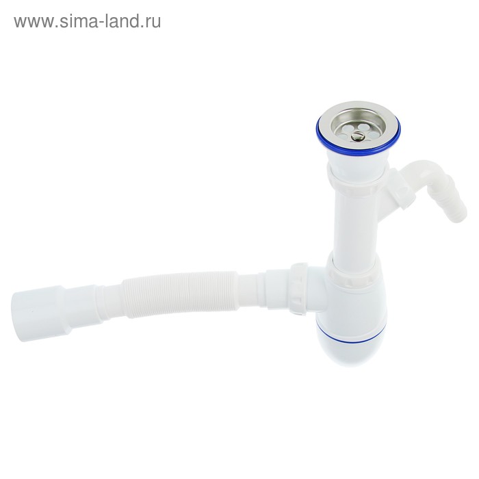 Сифон для мойки Unicorn B320V, 1 1/2"х40, с адаптером для слива бытовой техники