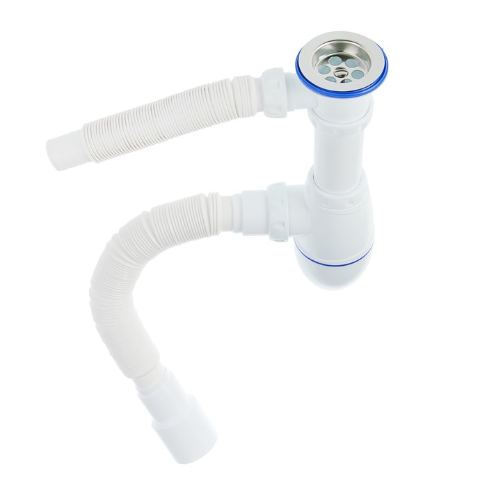 Сифон для мойки Unicorn B422, 1 1/2"х40, с переливом