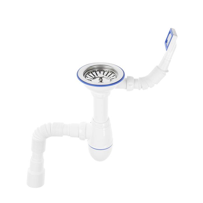 Сифон для мойки Unicorn B425, 1 1/2"х40, с переливом