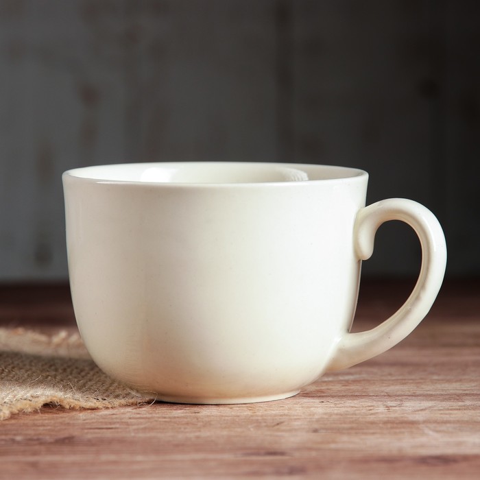 Бульонница 0,5 л "Аппетитка" слоновая кость, свинки, деколь, микс