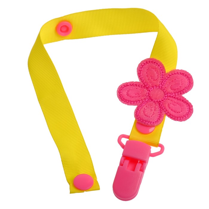 Держатель для пустышки, ниблера «Доченька» на ленте