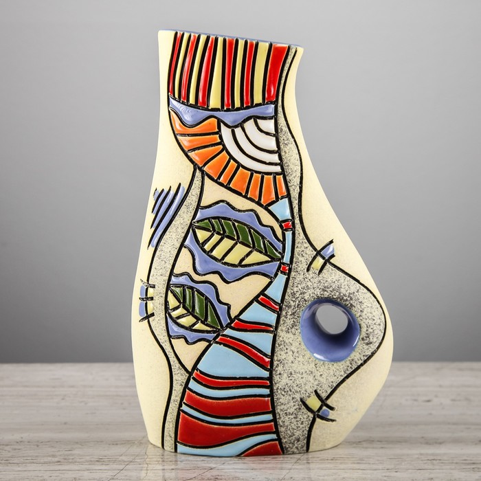 Ваза "Дельта" 27 см, микс