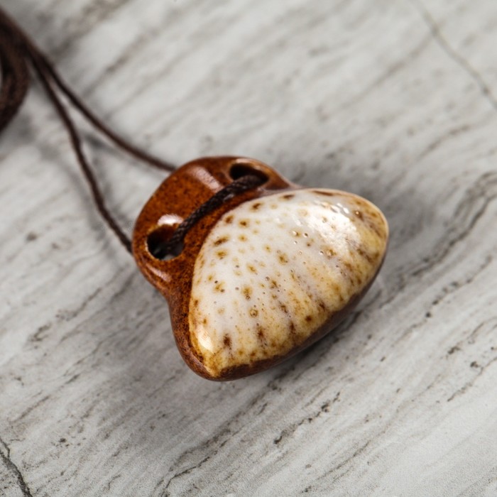 Аромакулон с тесьмой "Ракушка", микс