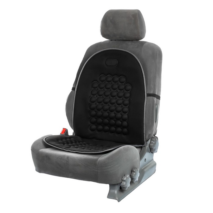 Накидка на сиденье массажная, черная