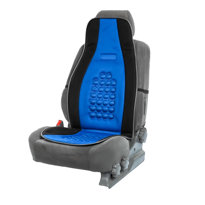 Накидка на сиденье массажная, черно- синий