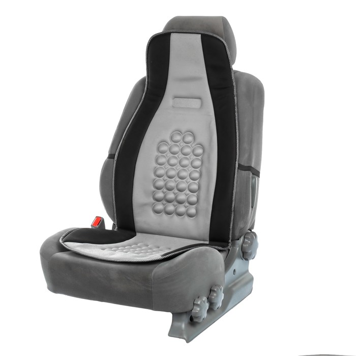 Накидка на сиденье массажная, черно- серый